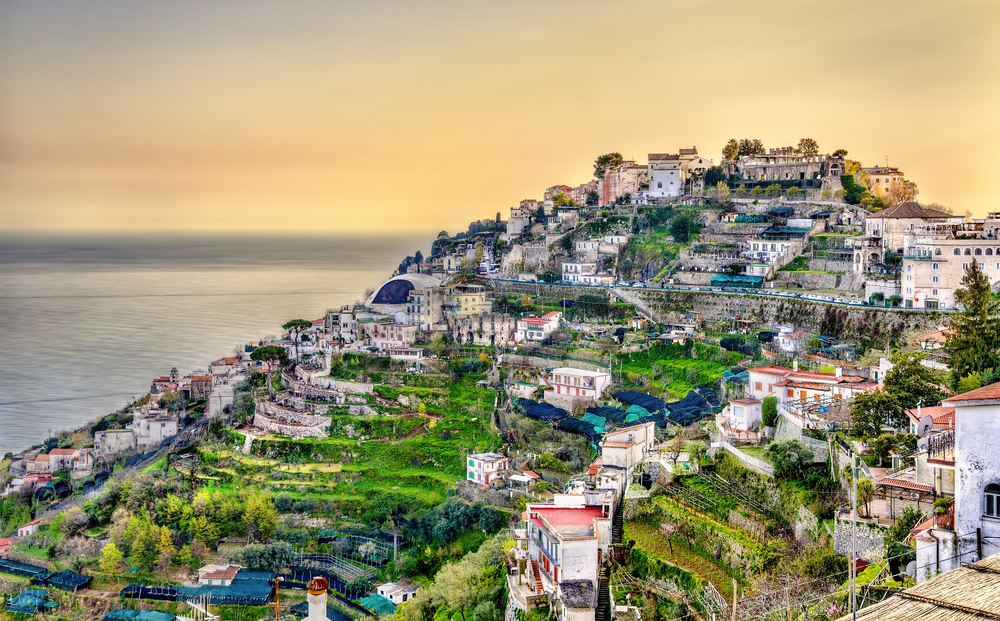 view of ravello village amalfi coast